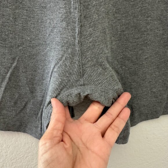 Skims Cotton Blend Ribbed Boxer Lightweight Minimalist Grey Sz 2XL - Picture 5 of 8